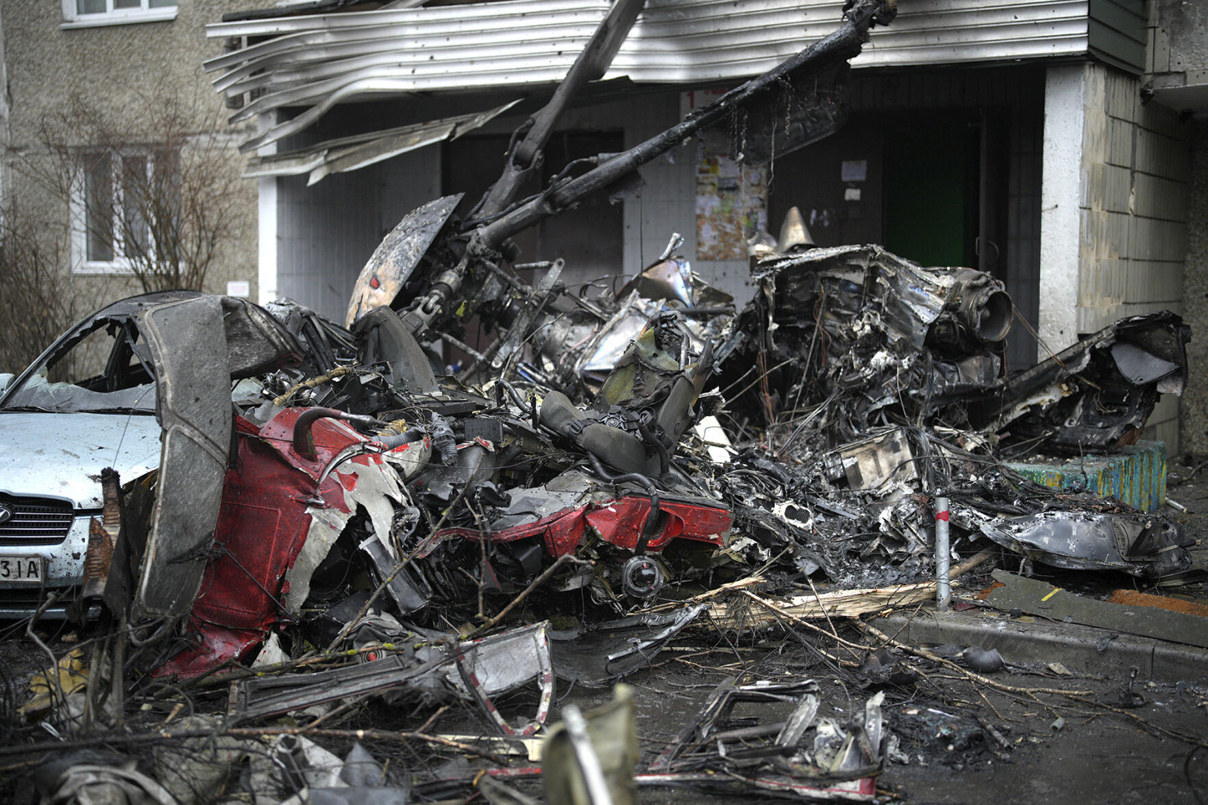 Helicopter crash near Kyiv kills 14, including Ukrainian interior minister